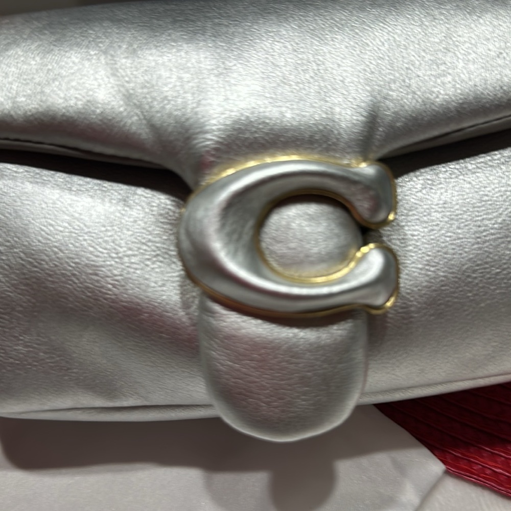 Coach Pillow Tabby Mini in Silver - Picture 8 of 8